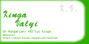 kinga valyi business card